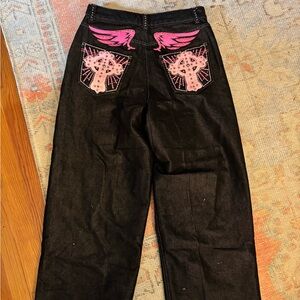 Jaded London Pink Sapphire XL Colossus Jeans